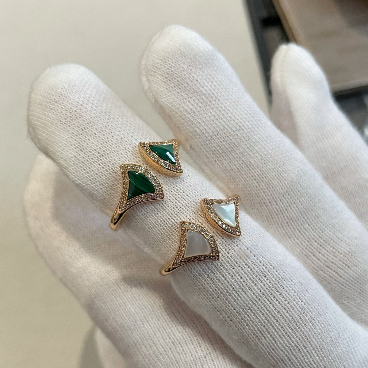 [Glow Muse]DREAM MOP DIAMOND OPEN RING