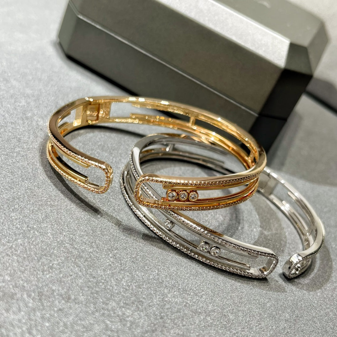 [Glow Muse]MOVE 10TH PAVED DIAMOND BRACELET