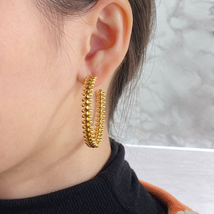 [Glow Muse]CLASH LARGE HOOP EARRINGS