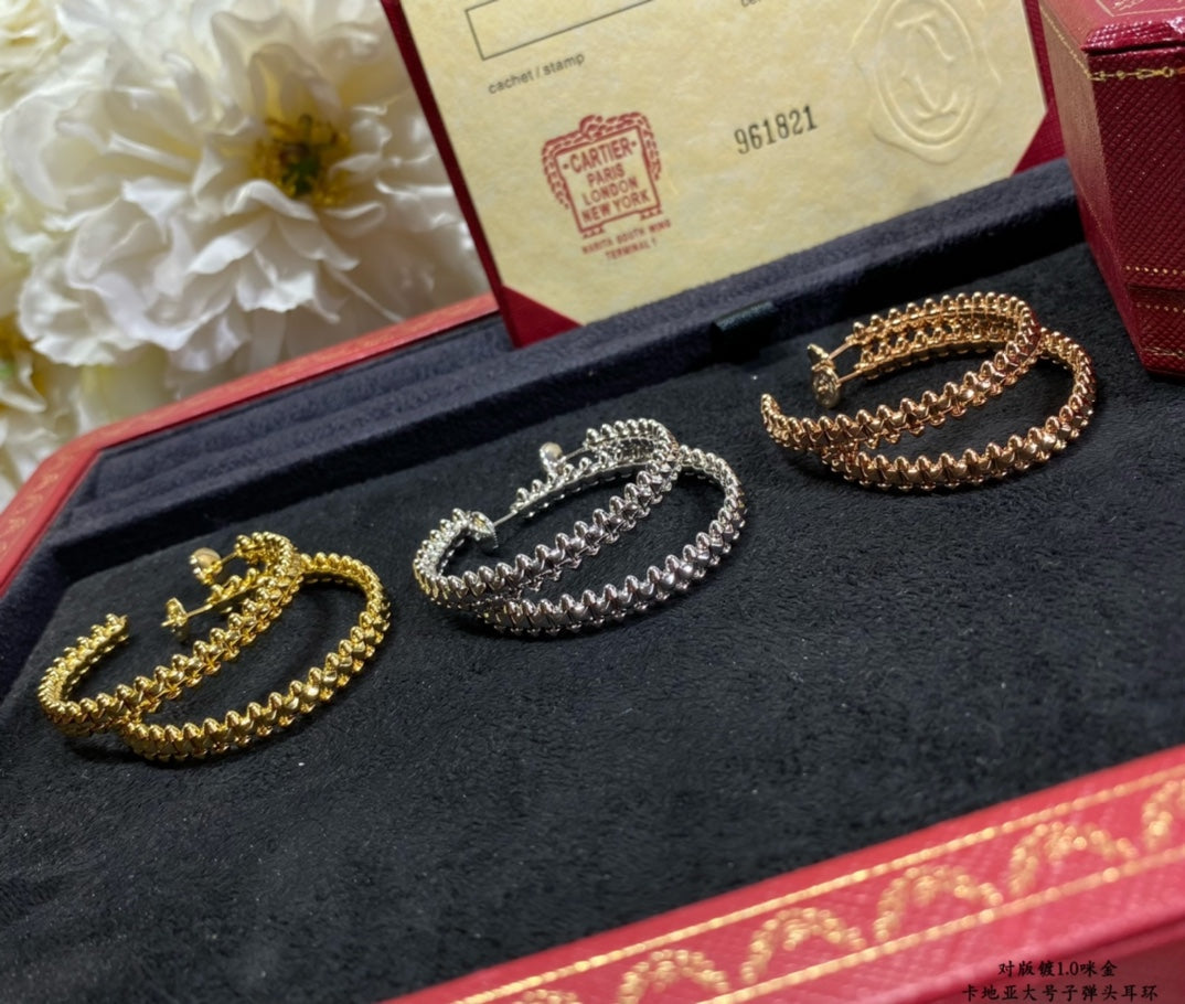 [Glow Muse]CLASH LARGE HOOP EARRINGS