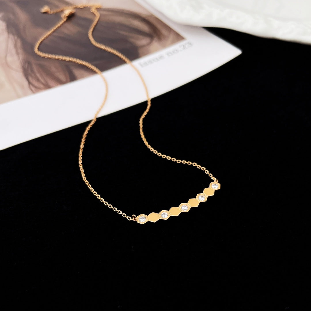 [Glow Muse]BEE MY LOVE DIAMOND NECKLACE