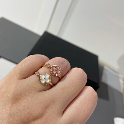 [Glow Muse]SUN 1 DIAMOND PINK MOP RING