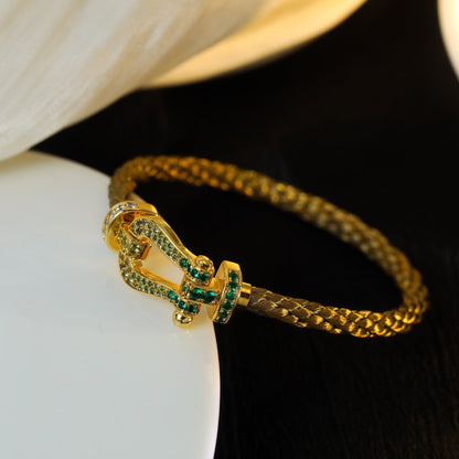 [Glow Muse]FORCE 10 GOLD GREEN DIAMOND PAVED
