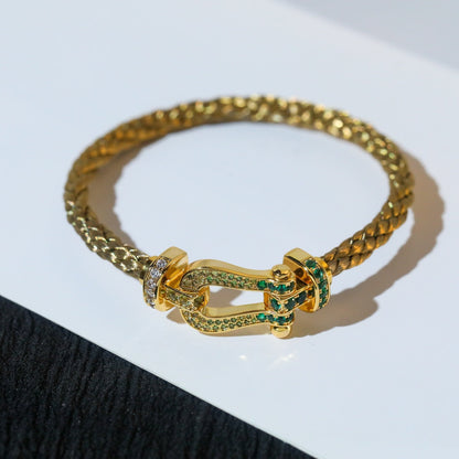 [Glow Muse]FORCE 10 GOLD GREEN DIAMOND PAVED