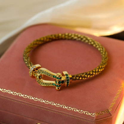 [Glow Muse]FORCE 10 GOLD GREEN DIAMOND PAVED