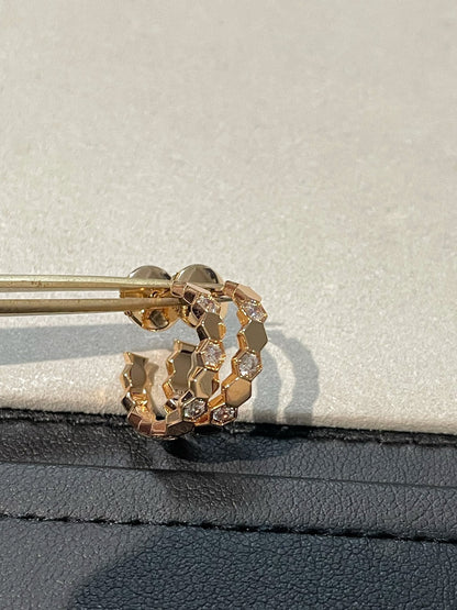 [Glow Muse]Hollow Design Four-Leaf Clover Flower Shape Ring