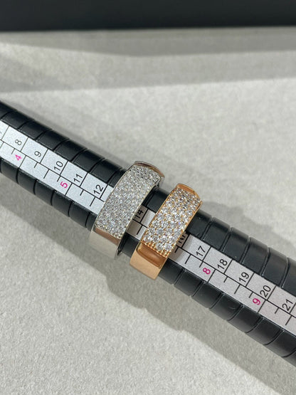 [Glow Muse]LIENS EVIDENCE  DIAMOND PAVED RING
