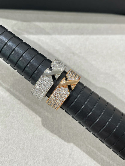 [Glow Muse]LIENS EVIDENCE  DIAMOND PAVED RING