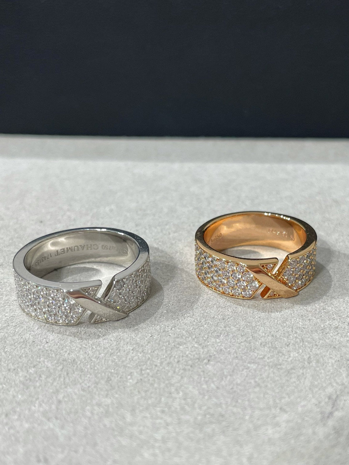 [Glow Muse]LIENS EVIDENCE  DIAMOND PAVED RING