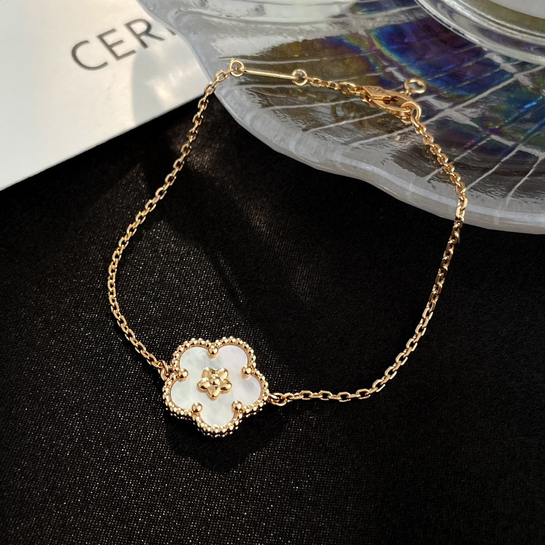 [Glow Muse]LUCKY SPRING ROSE GOLD MOP BRACELET