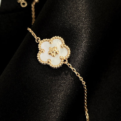 [Glow Muse]LUCKY SPRING ROSE GOLD MOP BRACELET