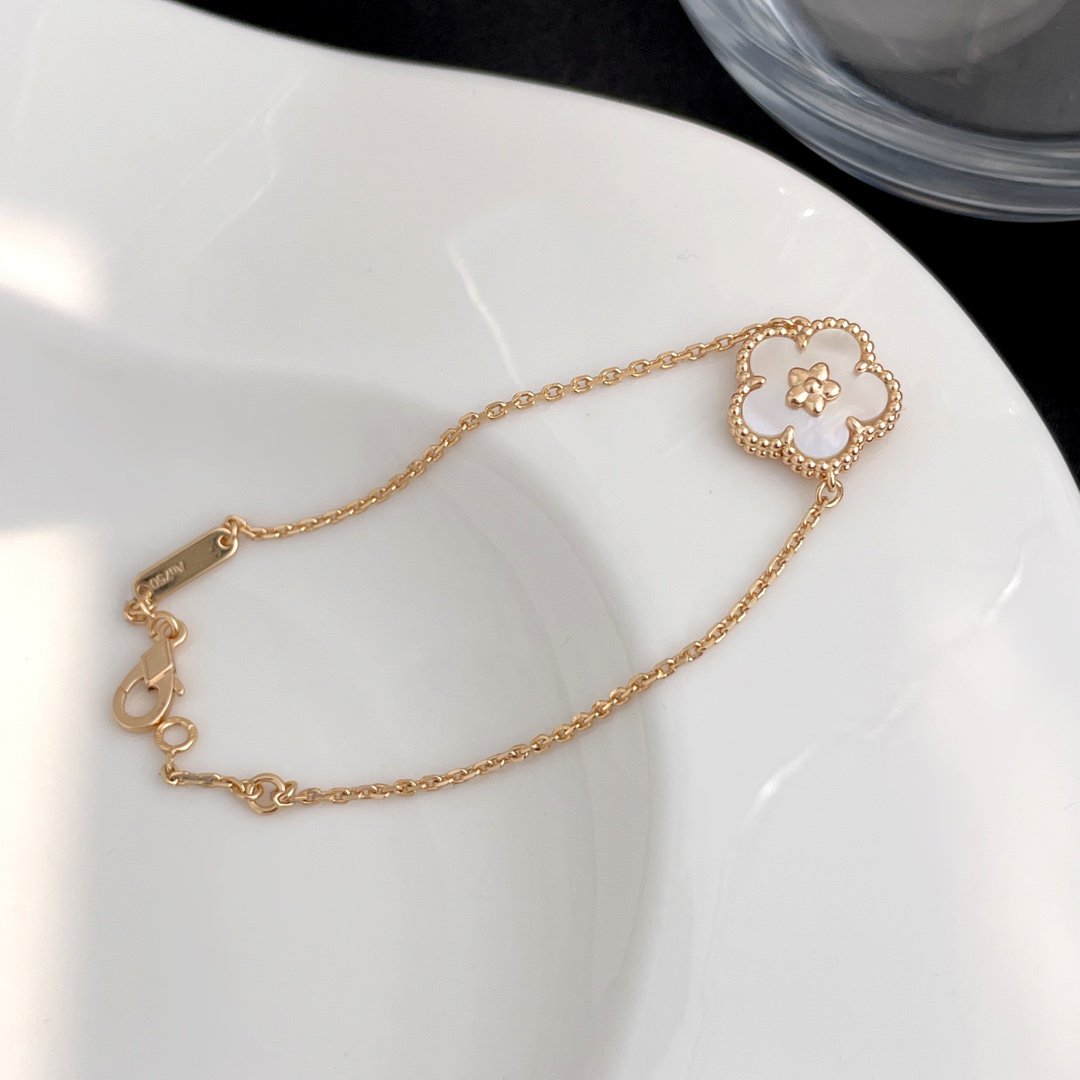 [Glow Muse]LUCKY SPRING ROSE GOLD MOP BRACELET