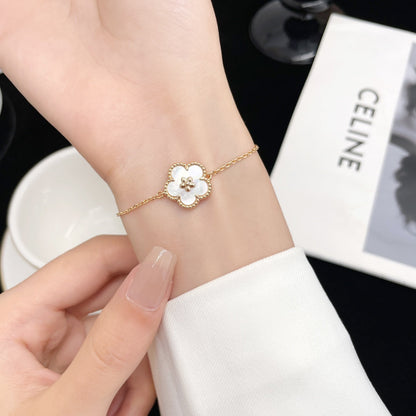 [Glow Muse]LUCKY SPRING ROSE GOLD MOP BRACELET