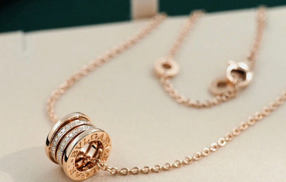 [Glow Muse]ZERO 1 PINK GOLD DIAMOND NECKLACE