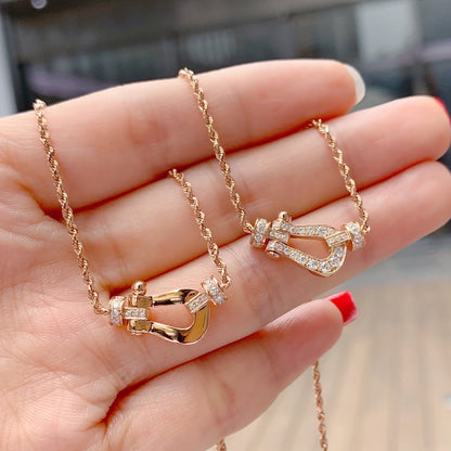 [Glow Muse]FORCE 10 PINK GOLD DIAMOND NECKLACE