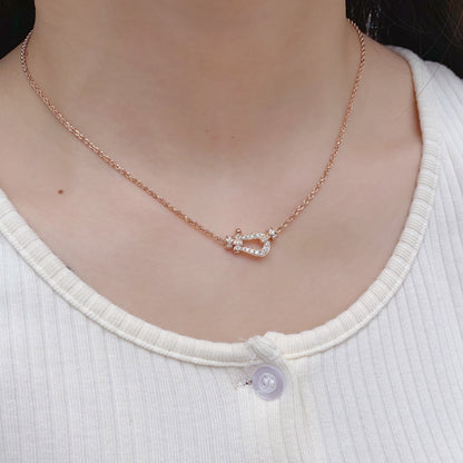 [Glow Muse]FORCE 10 PINK GOLD DIAMOND NECKLACE