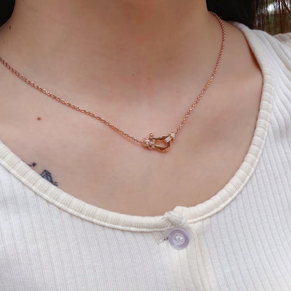 [Glow Muse]FORCE 10 PINK GOLD DIAMOND NECKLACE