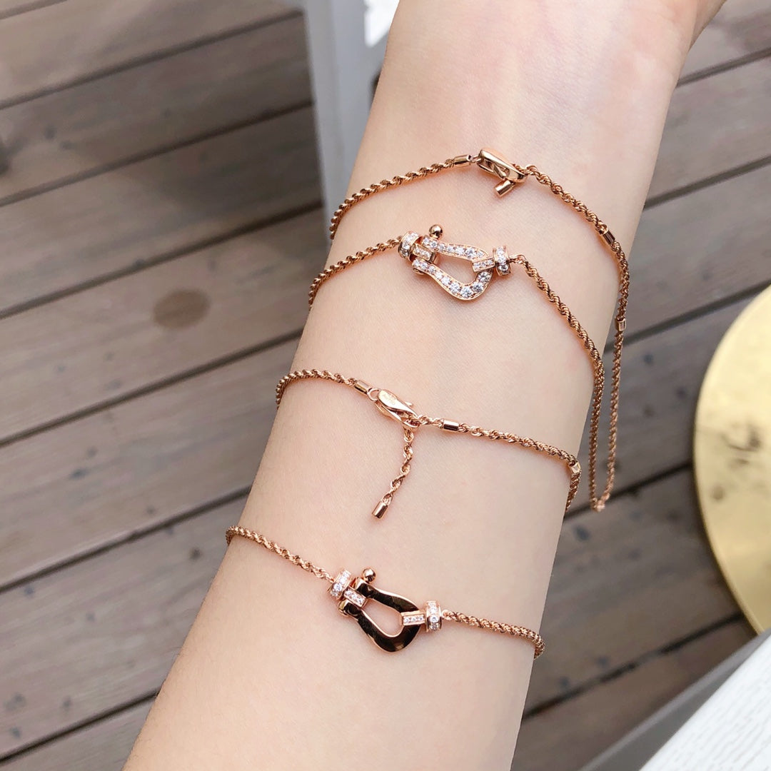 [Glow Muse]FORCE 10 PINK GOLD DIAMOND NECKLACE