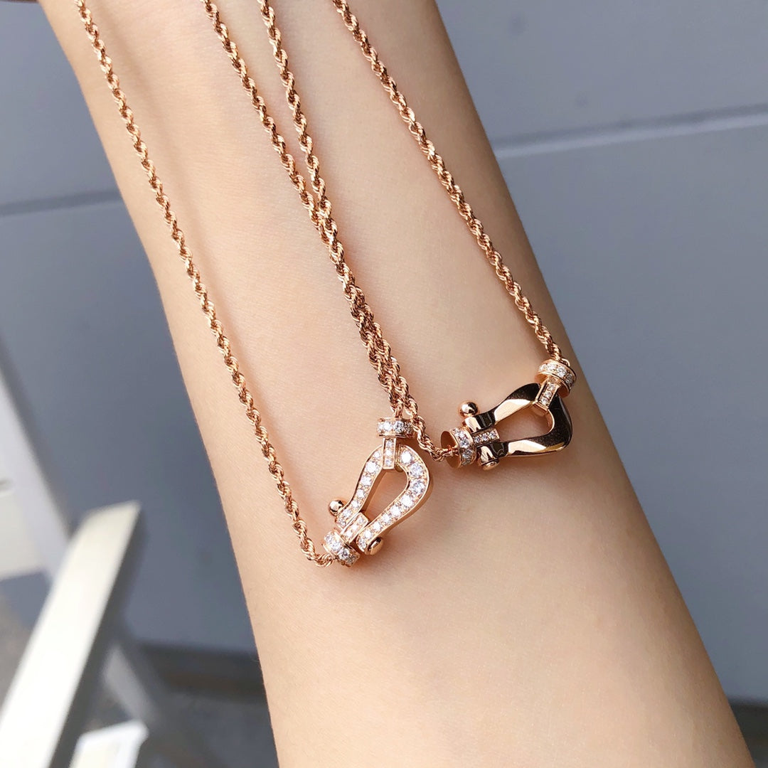 [Glow Muse]FORCE 10 PINK GOLD DIAMOND NECKLACE