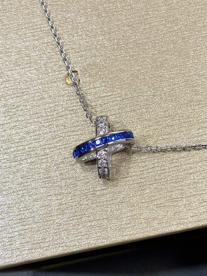 [Glow Muse]LIENS DIAMOND SILVER NECKLACE