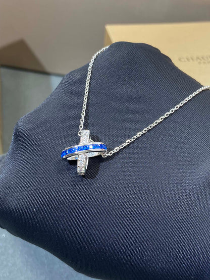 [Glow Muse]LIENS DIAMOND SILVER NECKLACE