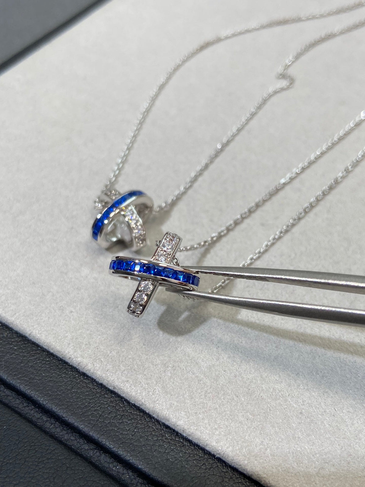 [Glow Muse]LIENS DIAMOND SILVER NECKLACE