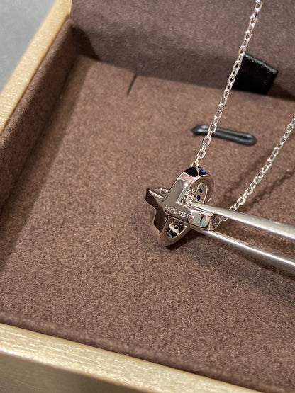 [Glow Muse]LIENS DIAMOND SILVER NECKLACE