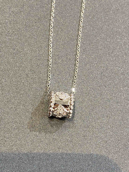 [Glow Muse]PERLEE PEDANT SIVLER DIAMOND NECKLACE