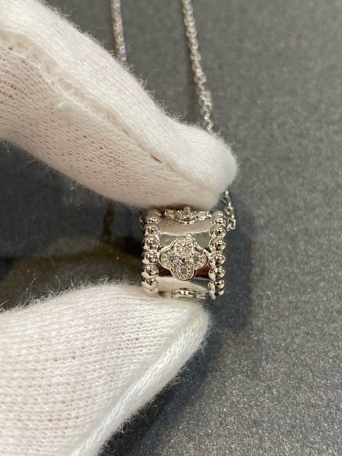 [Glow Muse]PERLEE PEDANT SIVLER DIAMOND NECKLACE