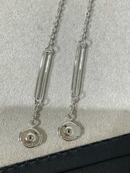 [Glow Muse]CHAINE CHAOS DIAMOND DROP EARRINGS