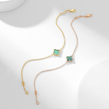 [Glow Muse]CLOVER BRACELET MALACHITE 1 MOTIF
