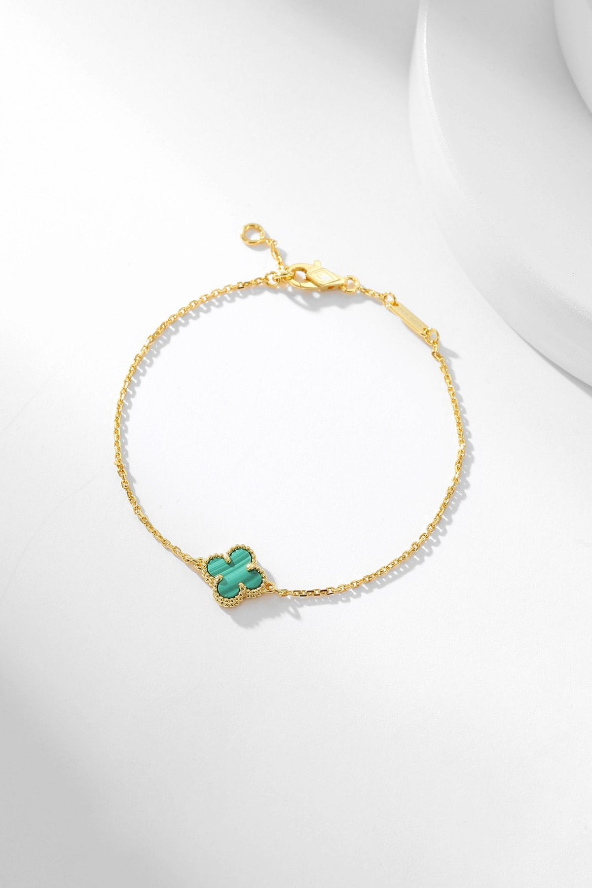 [Glow Muse]CLOVER BRACELET MALACHITE 1 MOTIF