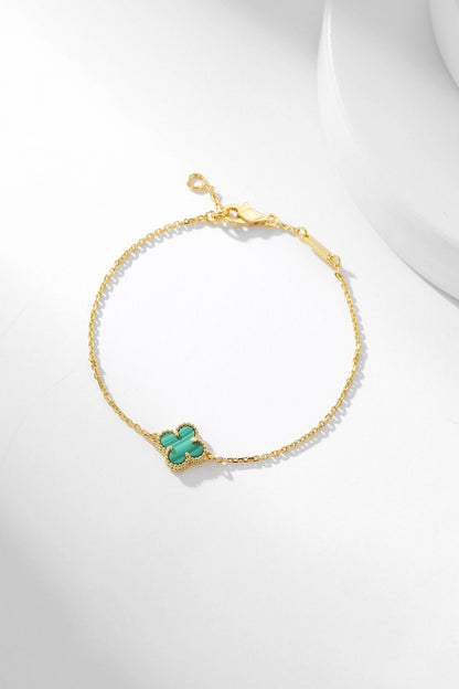 [Glow Muse]CLOVER BRACELET MALACHITE 1 MOTIF