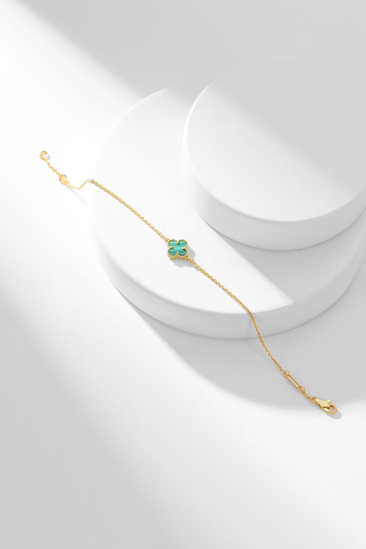 [Glow Muse]CLOVER BRACELET MALACHITE 1 MOTIF