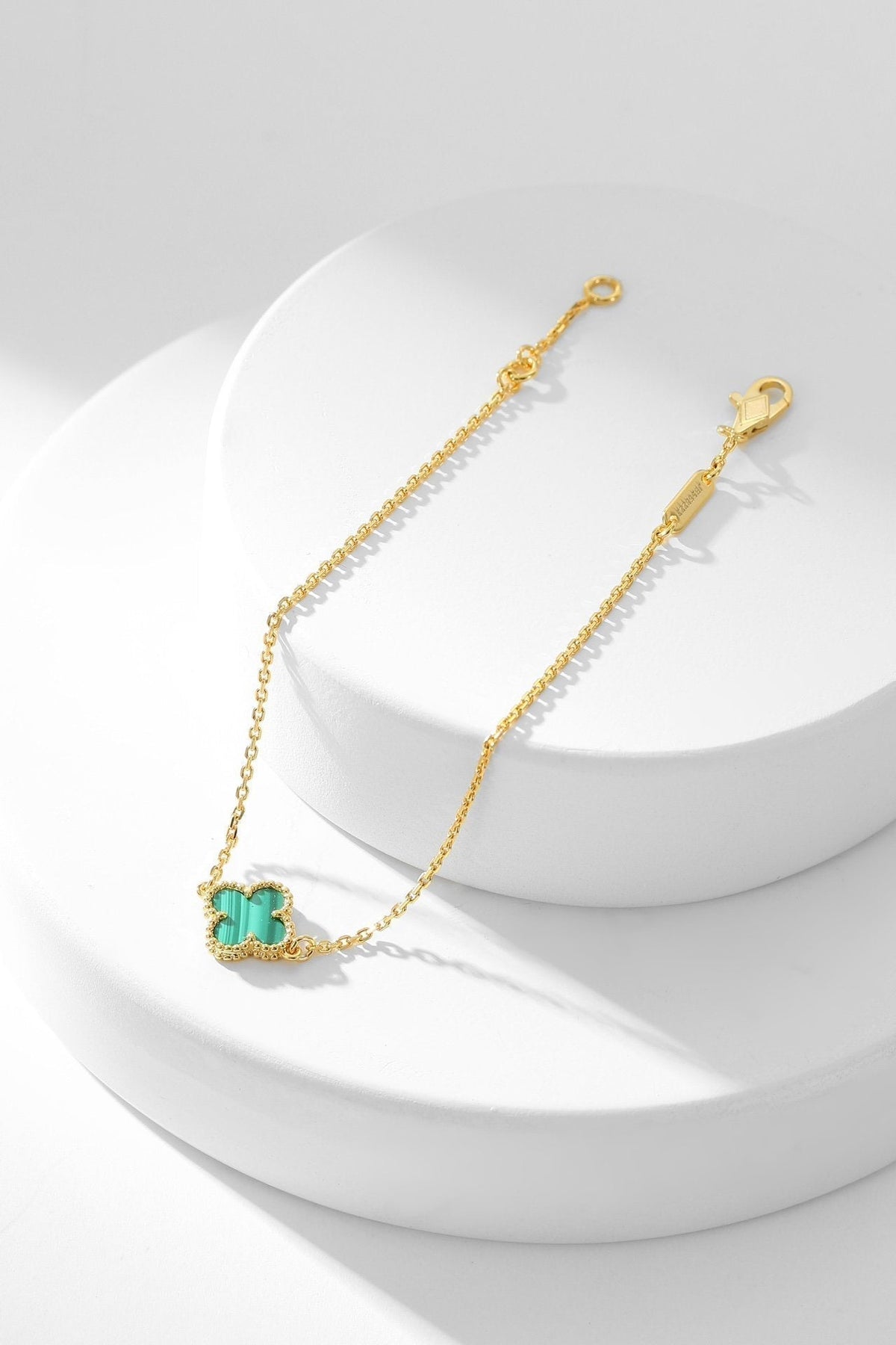 [Glow Muse]CLOVER BRACELET MALACHITE 1 MOTIF
