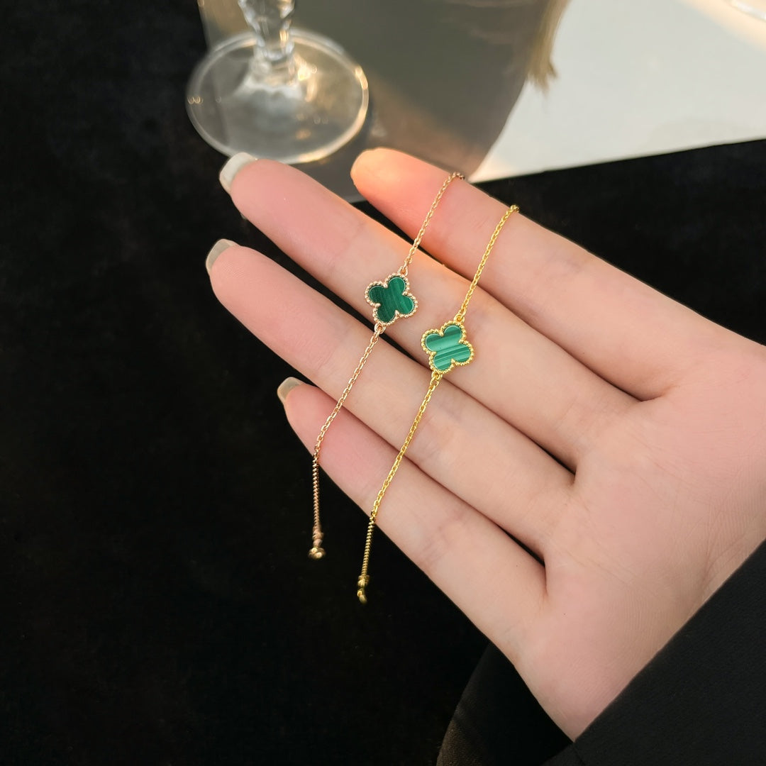 [Glow Muse]CLOVER BRACELET MALACHITE 1 MOTIF