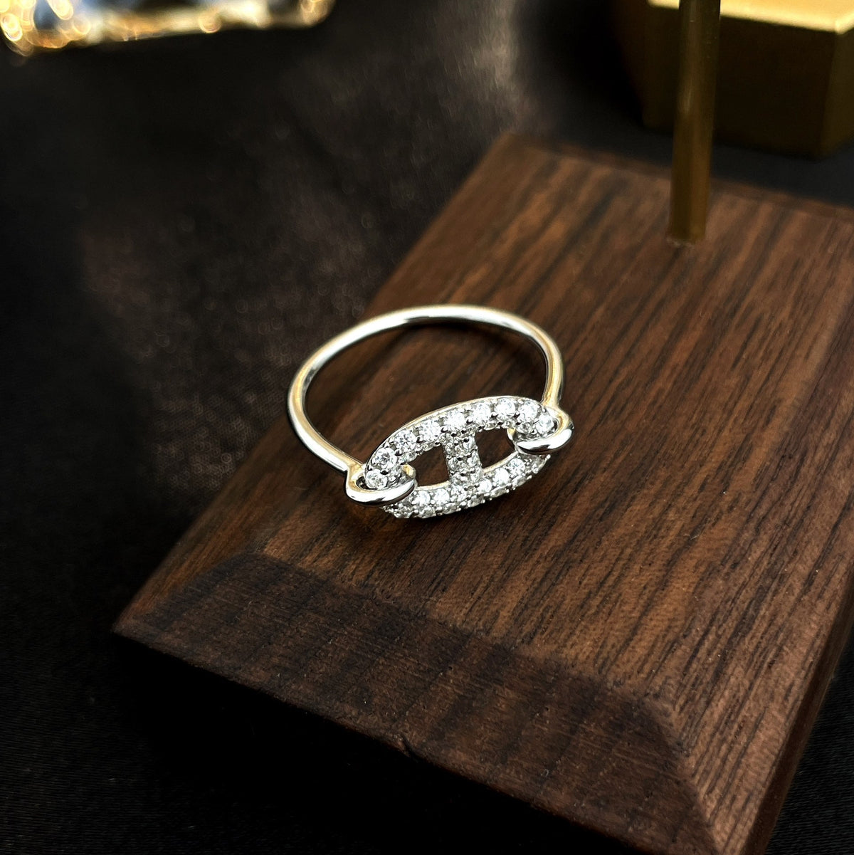 [Glow Muse]RONDE SMALL SILVER DIAMOND RING