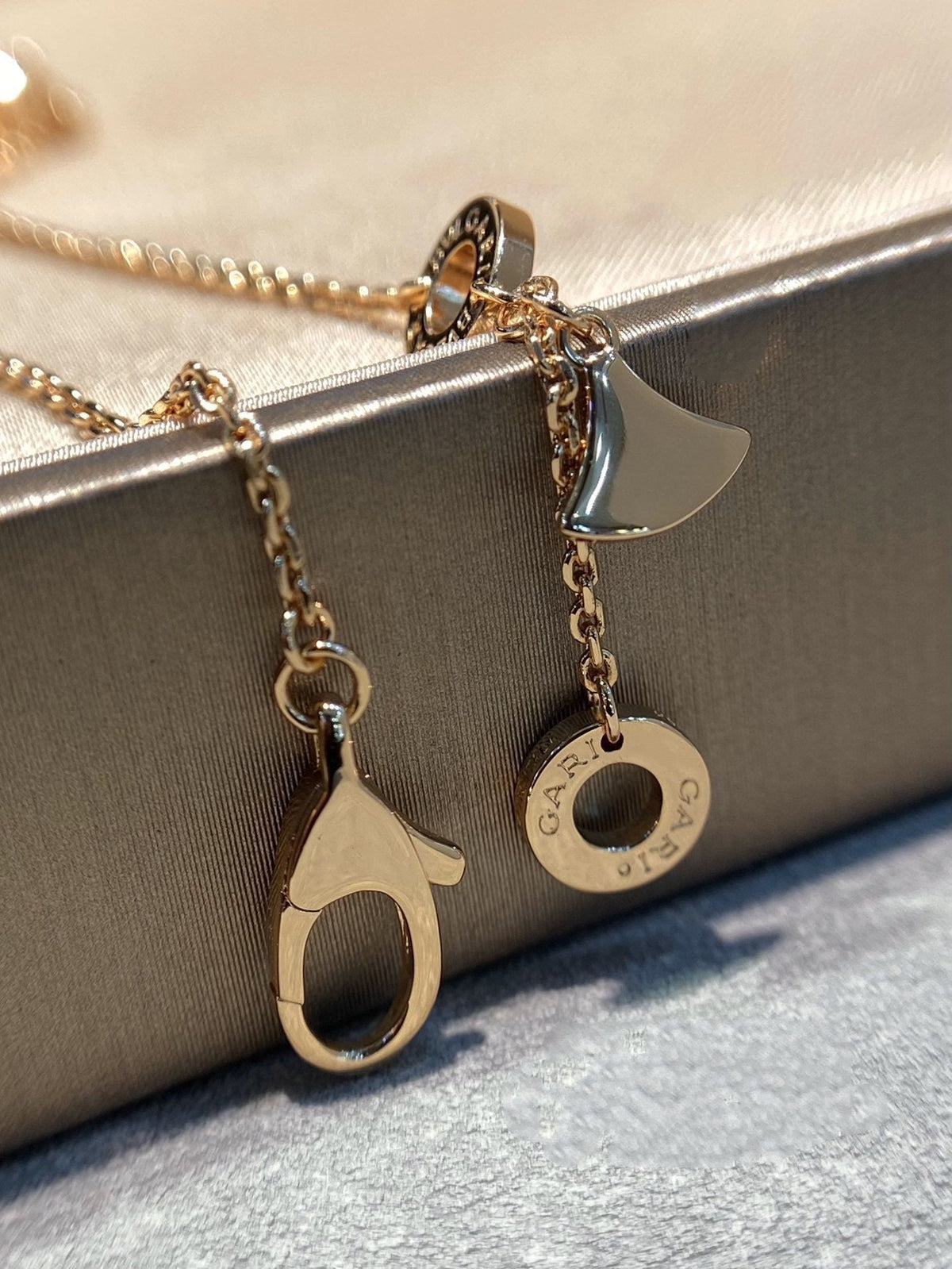 [Glow Muse]DREAM MOP DIAMOND PAVED PINK GOLD NECKLACE