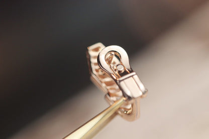 [Glow Muse]SERPENT PINK GOLD DIAMOND EARRINGS