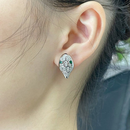 [Glow Muse]SERPENT DIAMOND STUD EARRINGS