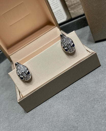 [Glow Muse]SERPENT DIAMOND STUD EARRINGS