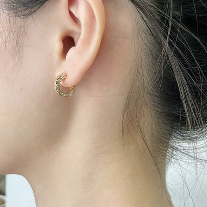 [Glow Muse]LOVE DIAMOND EARRINGS