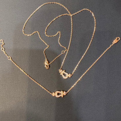[Glow Muse]FORCE 10 DIAMOND PINK GOLD NECKLACE MINI MODEL