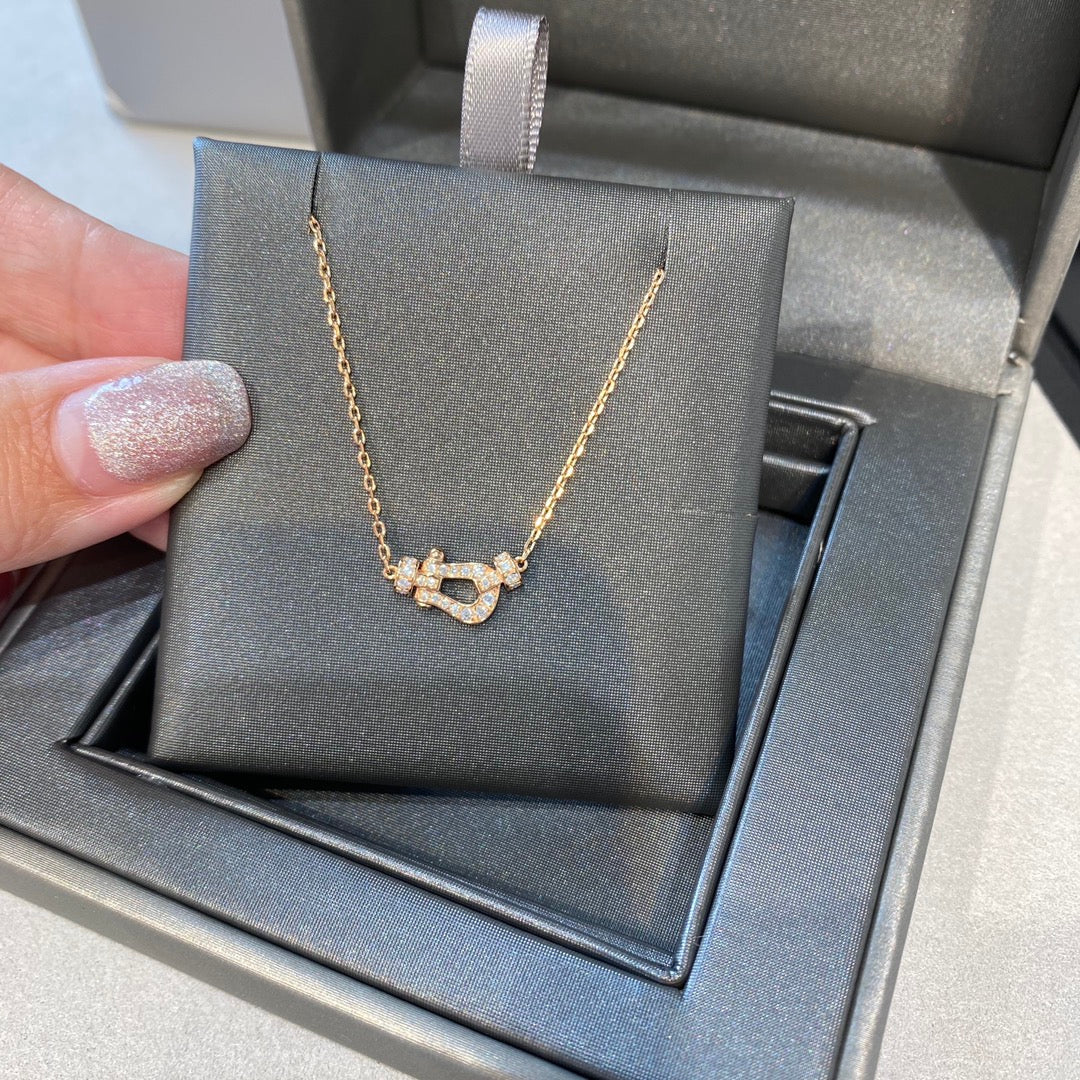 [Glow Muse]FORCE 10 DIAMOND PINK GOLD NECKLACE MINI MODEL