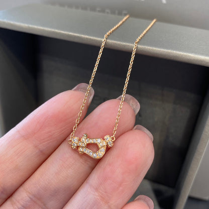 [Glow Muse]FORCE 10 DIAMOND PINK GOLD NECKLACE MINI MODEL