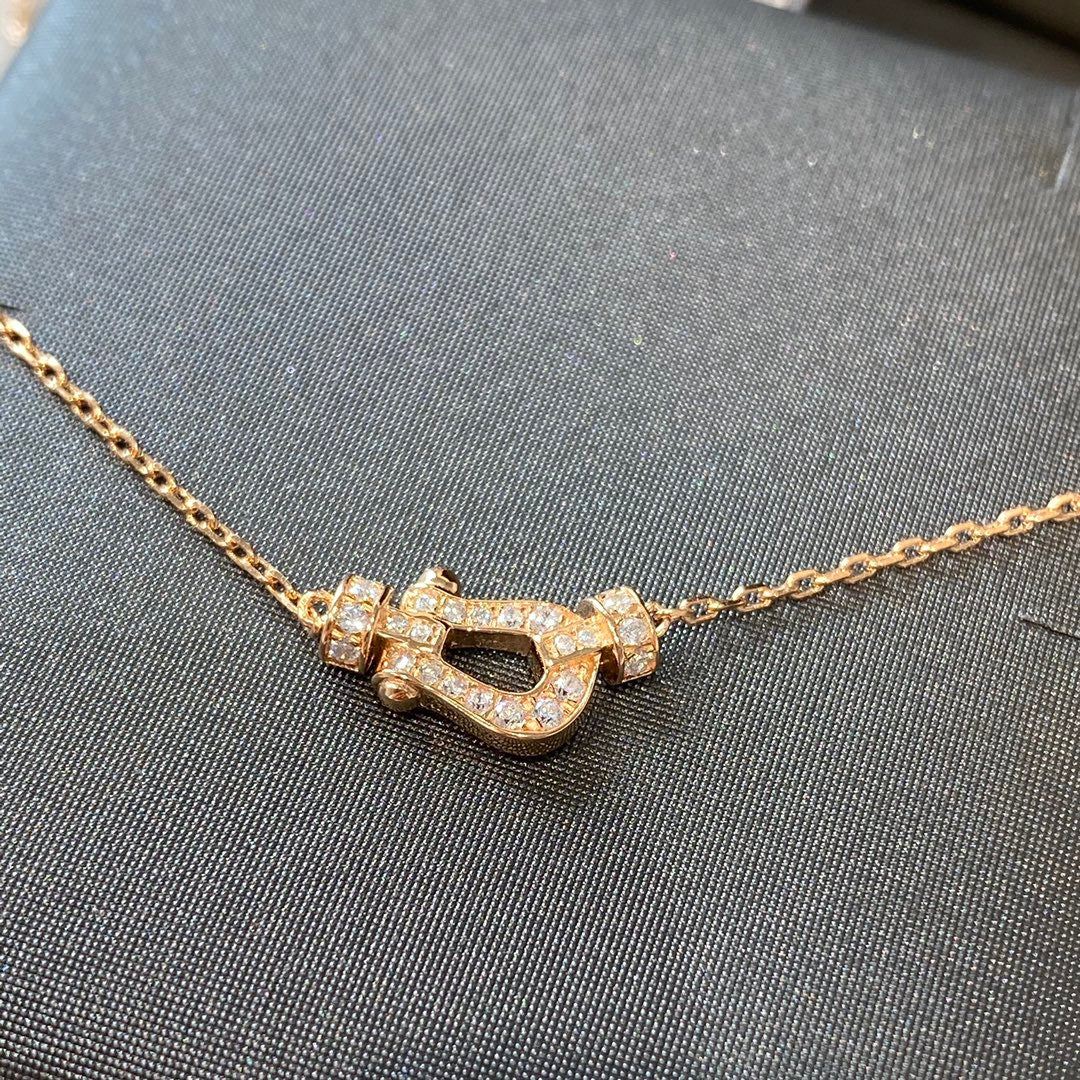 [Glow Muse]FORCE 10 DIAMOND PINK GOLD NECKLACE MINI MODEL