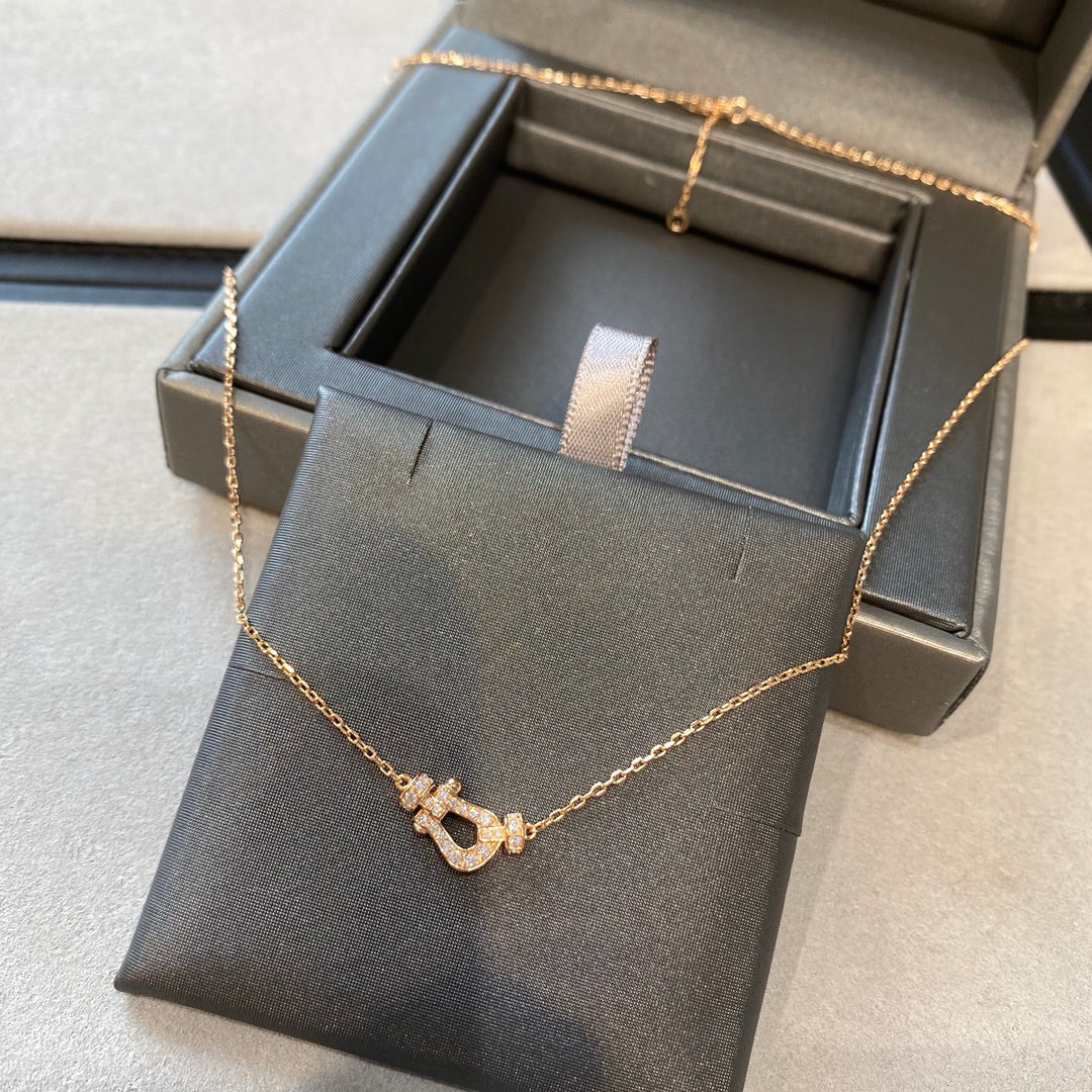[Glow Muse]FORCE 10 DIAMOND PINK GOLD NECKLACE MINI MODEL