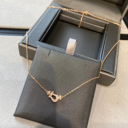 [Glow Muse]FORCE 10 DIAMOND PINK GOLD NECKLACE MINI MODEL