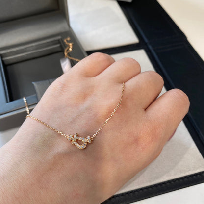 [Glow Muse]FORCE 10 DIAMOND PINK GOLD NECKLACE MINI MODEL