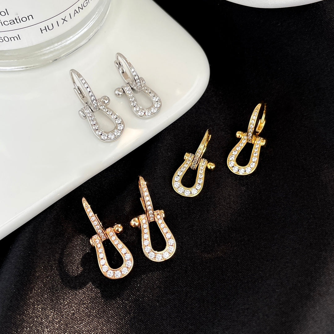 [Glow Muse]FORCE 10 FULL DIAMOND DROP EARRINGS MEDIUM MODEL